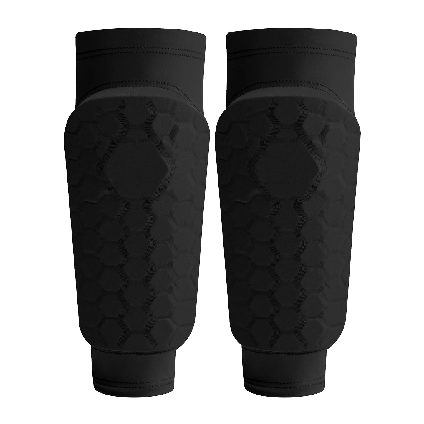 Kids Soccer Shin Guard Sleeves, Lightweight EVA Honeycomb Anti-collision Calf Protectors with Non-slip Silicone, for Football
