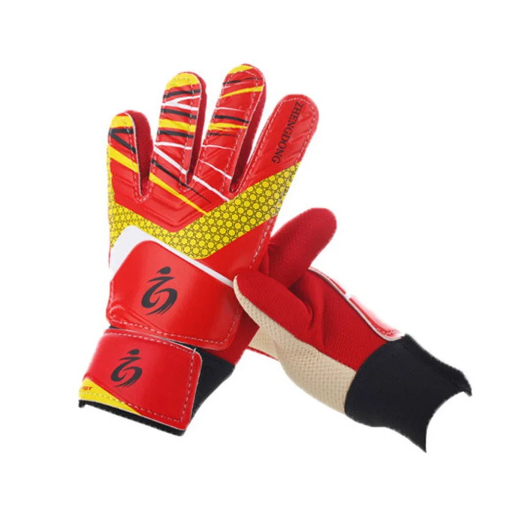 Kid's soccer goalkeeper gloves guantes de portero for children 5-16 years old soft goalkeeper gloves children riding scooters sp