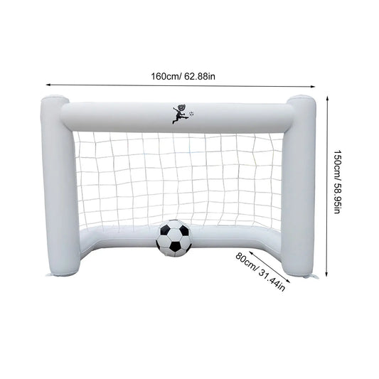160Cm Inflatable Football Gate Durable Lightweight Soccer Goal For Outdoor Indoor Backyard Beach Park Camping Garden Sports Day
