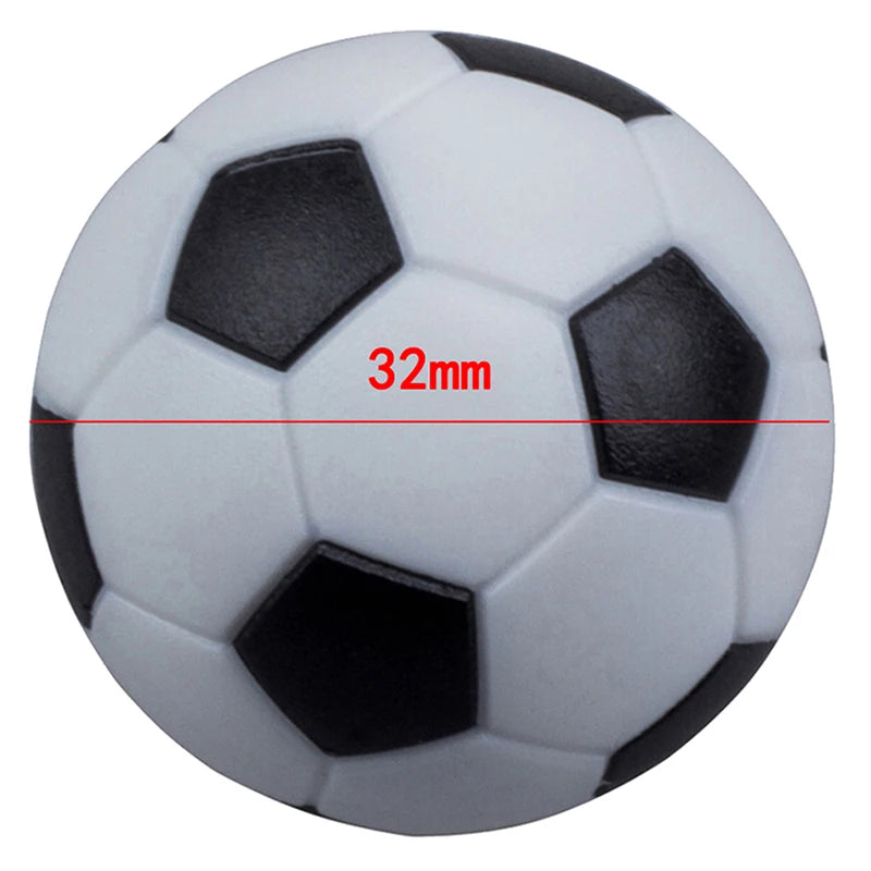 1Pcs 32mm Table Soccer Balls Replacement Football Game Mini Resin Tabletop Soccer Black And White Balls Indoor Party Boardgame