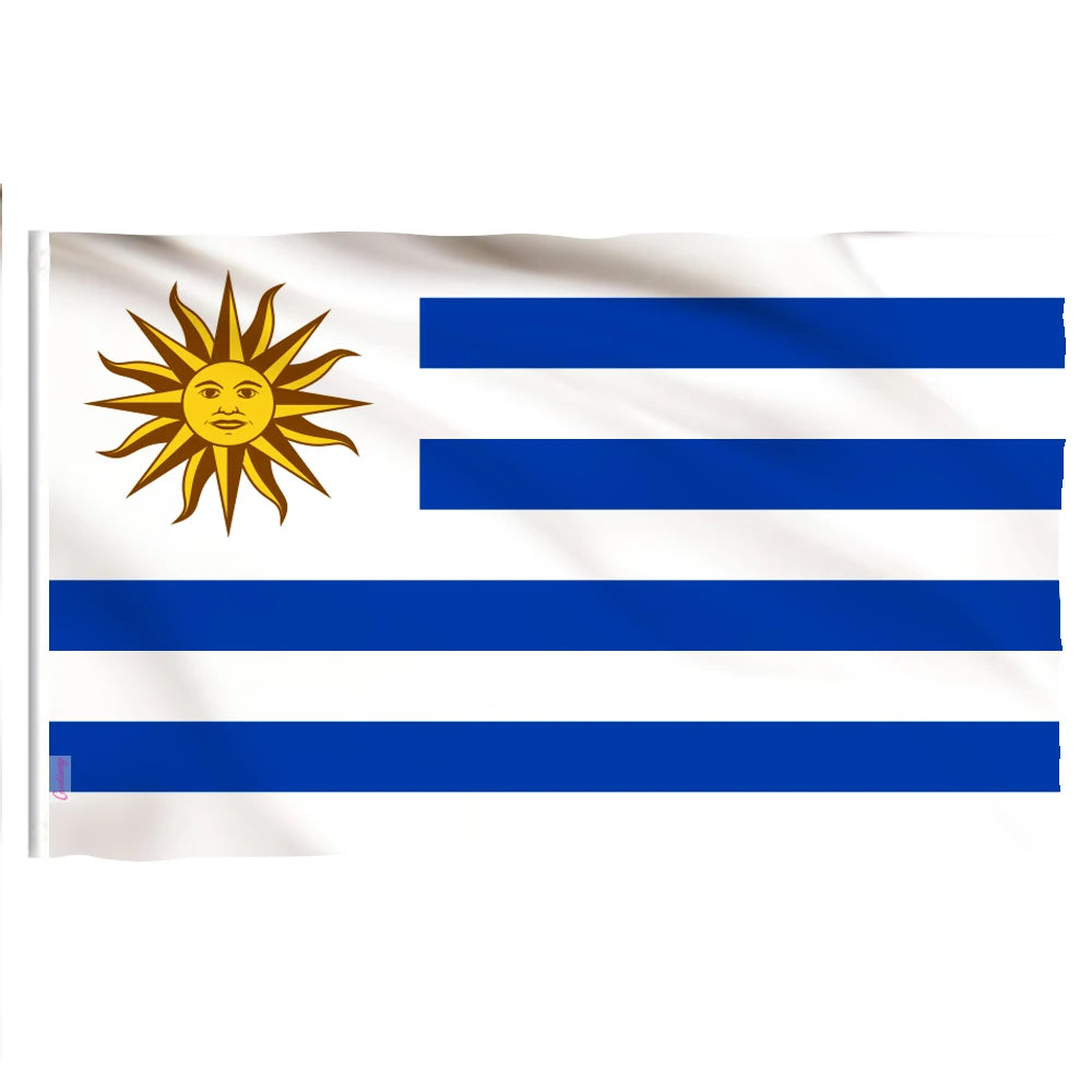 Spain Saudi Arabia Uruguay Soccer National Flags 150x90cm Double Stitched Fan Flags Bar Club Garden for Match Cheering Party Dec