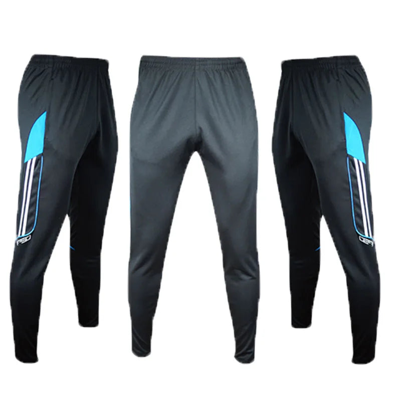 Shinestone Mens Soccer Training Sport Trousers With Pocket Zipper Jogging Male Fitness Workout Running Pants