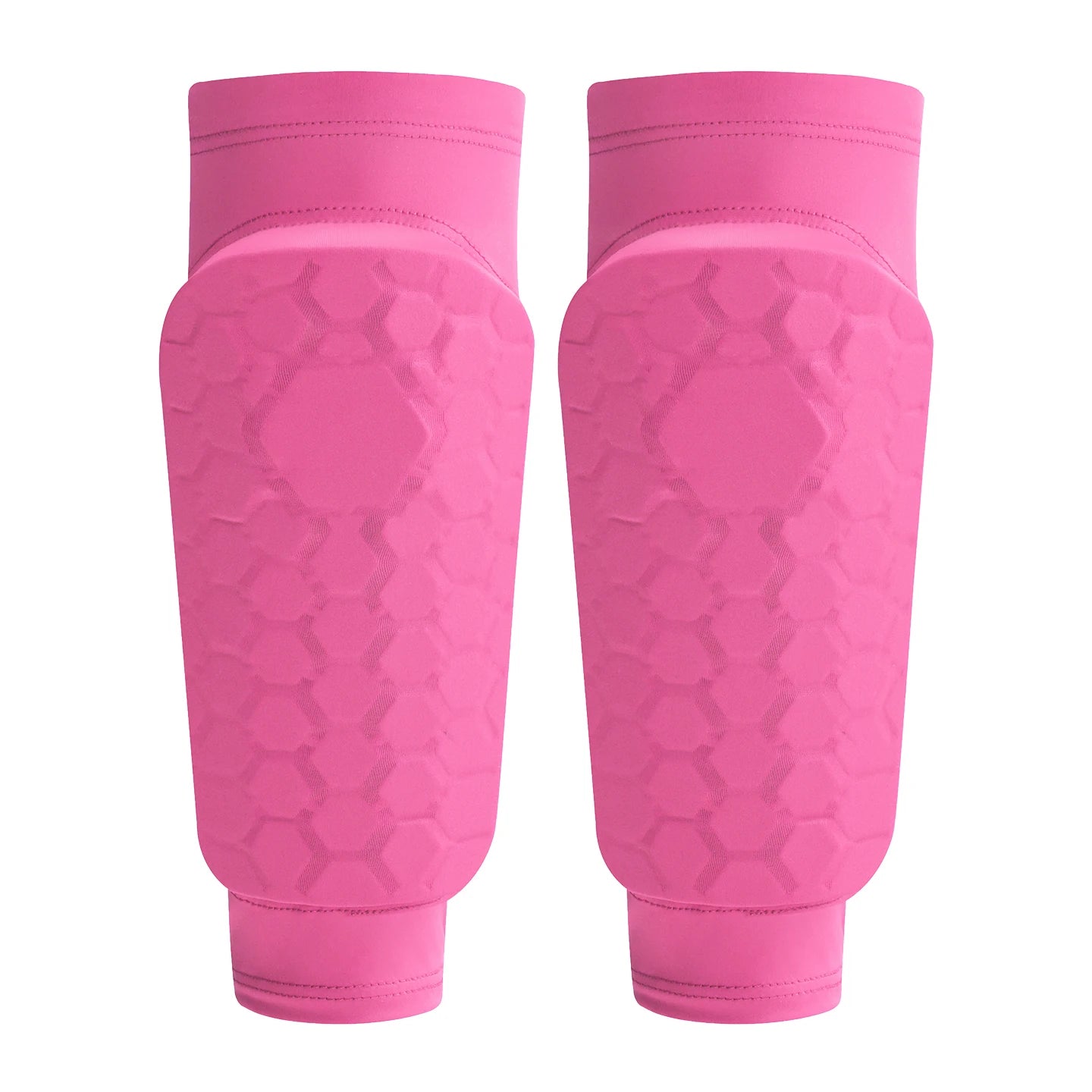 Kids Soccer Shin Guard Sleeves, Lightweight EVA Honeycomb Anti-collision Calf Protectors with Non-slip Silicone, for Football