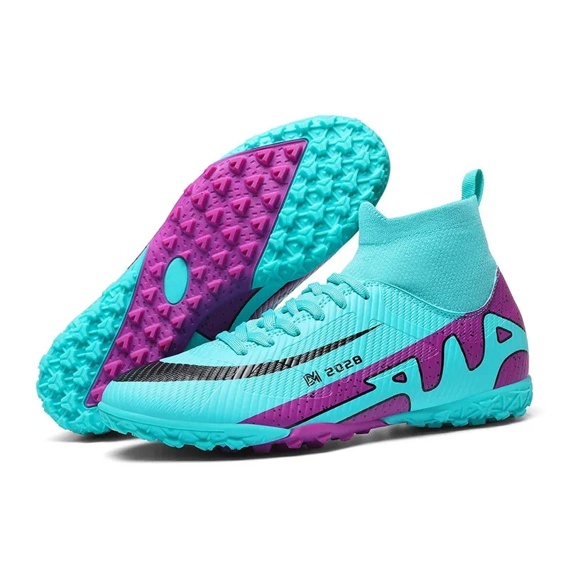 Men Youth Soccer Shoes Boys Girls Football Boots Cleats TF FG Training Sneakers Non-Slip Grass Artificial Grass Sport Boots