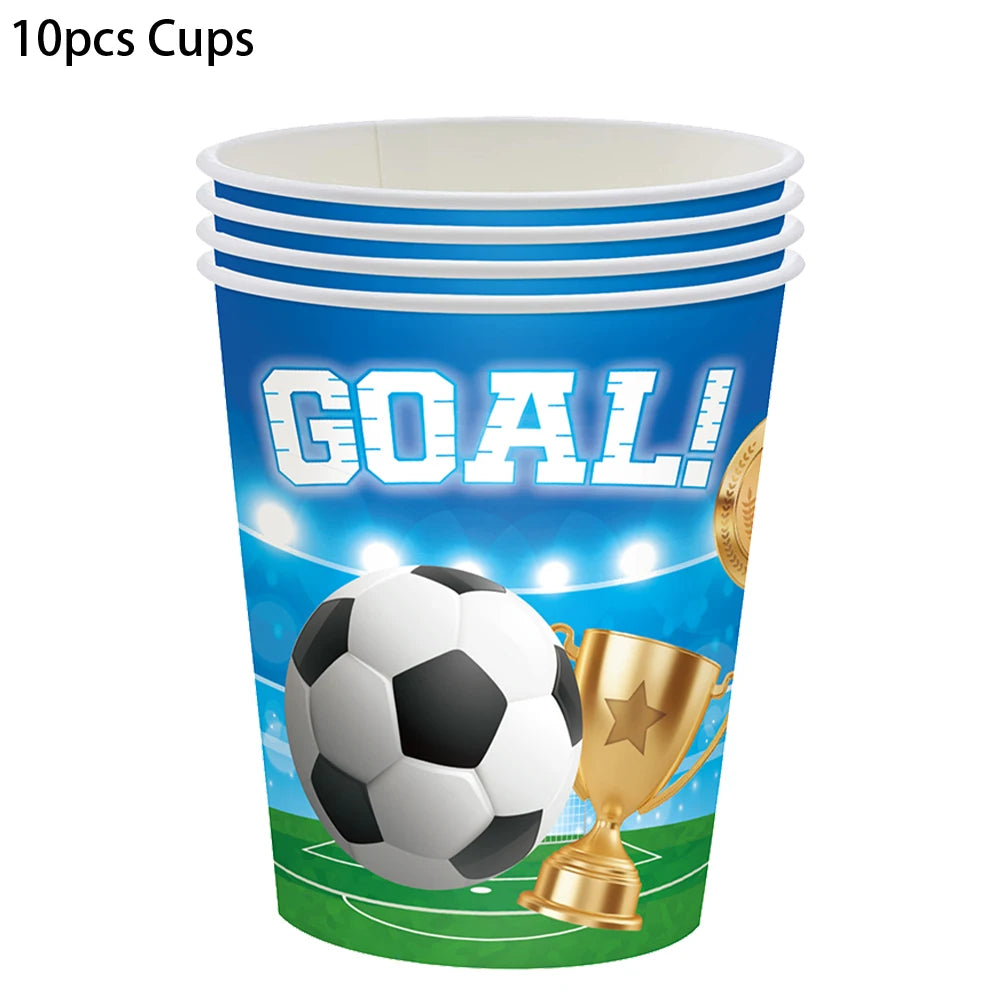 Soccer Football Birthday balloon number Balloon set Soccer Football party Banner Garland boys football birthday party decoration
