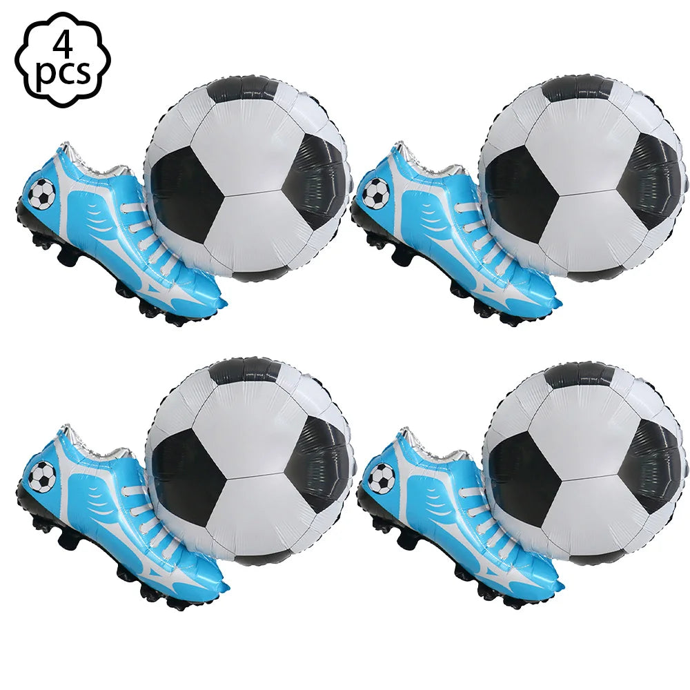 Soccer Football Birthday balloon number Balloon set Soccer Football party Banner Garland boys football birthday party decoration