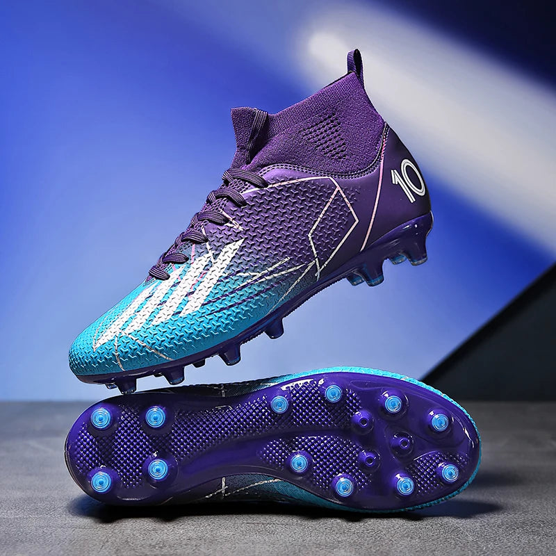 New Men Football Boots Outdoor High Ankle Non-Slip Ultralight Indoor Futsal Non-Slip Sports Shoes High-quality Soccer Shoes