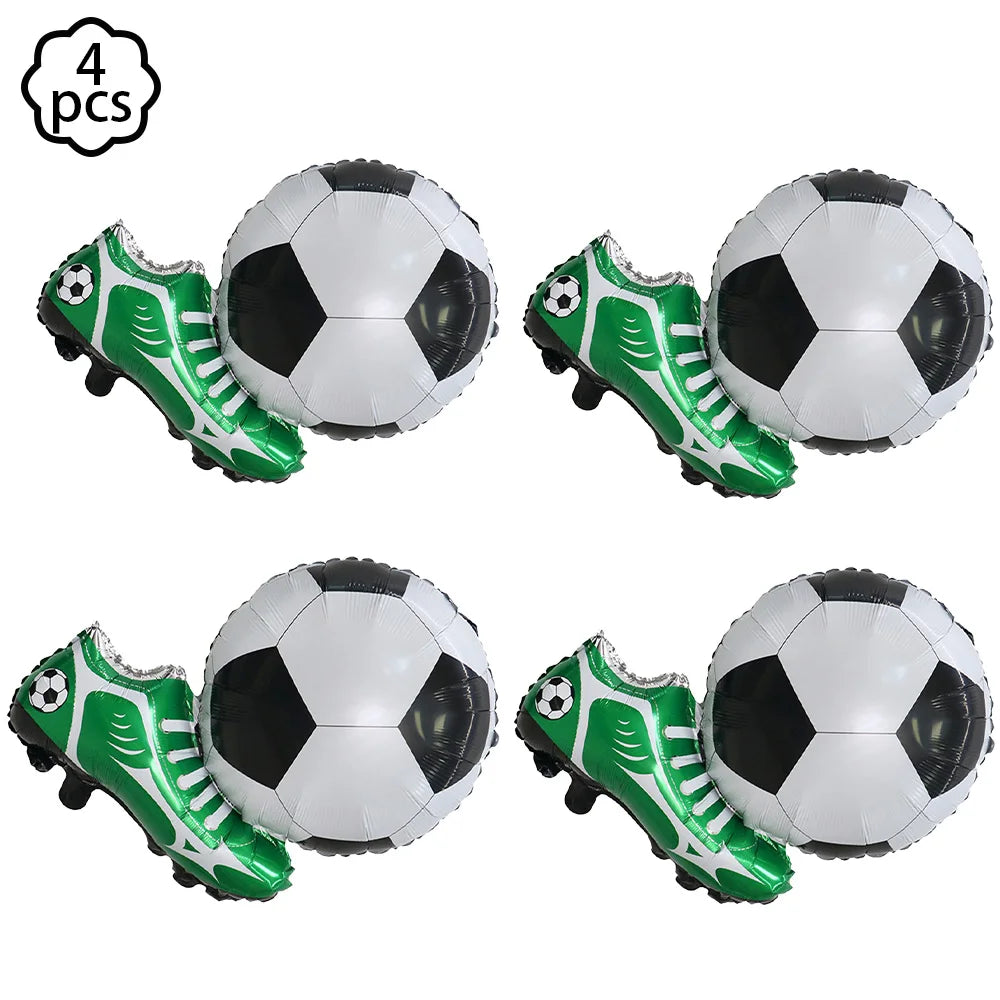 Soccer Football Birthday balloon number Balloon set Soccer Football party Banner Garland boys football birthday party decoration