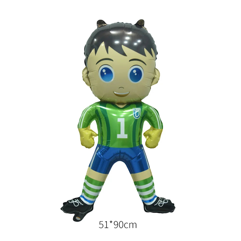 Soccer Football Birthday balloon number Balloon set Soccer Football party Banner Garland boys football birthday party decoration