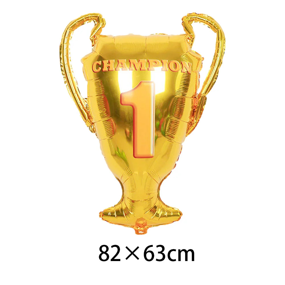 Soccer Football Birthday balloon number Balloon set Soccer Football party Banner Garland boys football birthday party decoration
