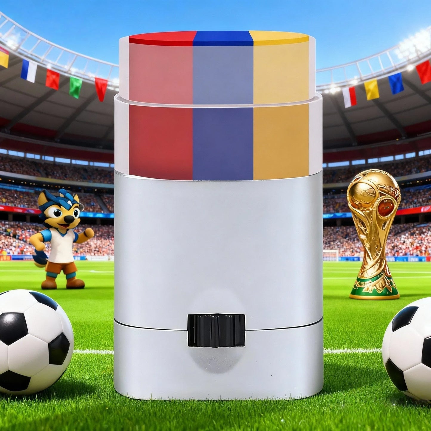 Country Flag Face Paint Stick Stripe Football Fan Brush Stick Face & Body Paint Football Game Cheering Cheerleading Decoration