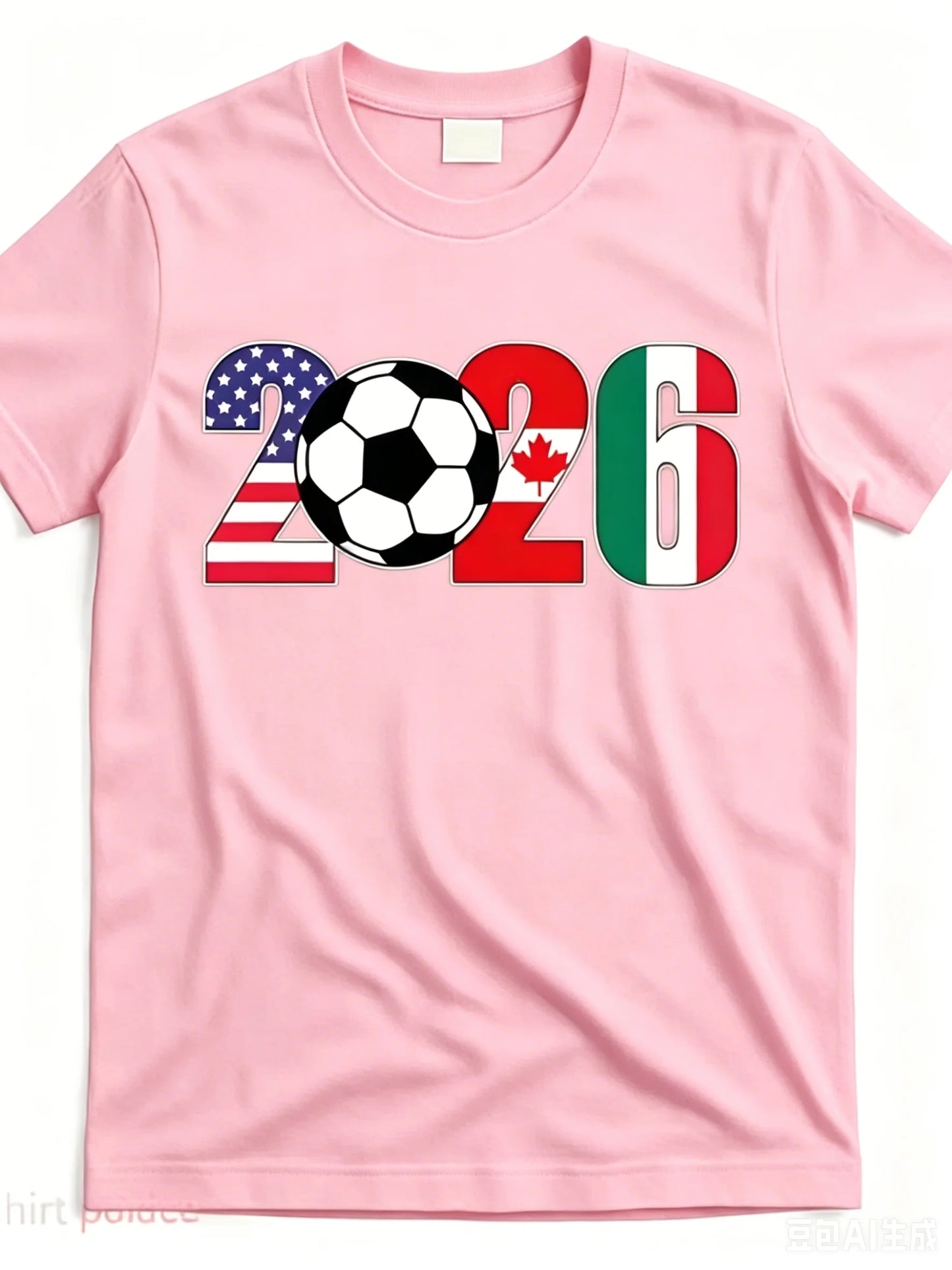2026 International Football Championship T-shirt - Men's Casual Printed Short-Sleeved  - Soft and Comfortable Summer Streetwear