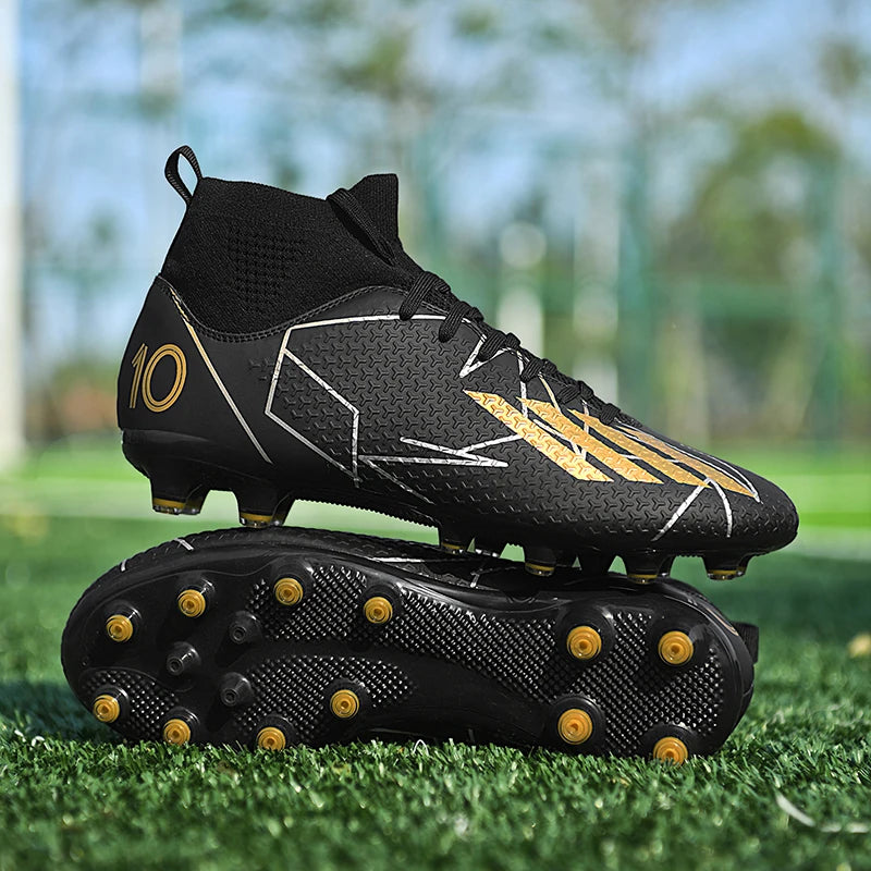 New Men Football Boots Outdoor High Ankle Non-Slip Ultralight Indoor Futsal Non-Slip Sports Shoes High-quality Soccer Shoes