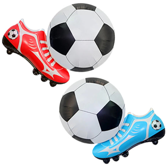 Soccer Ball Balloons Football shoes Foil Balloon Football Helium Balloon Baby Shower Gift Kids Birthday Party Decor Supplies
