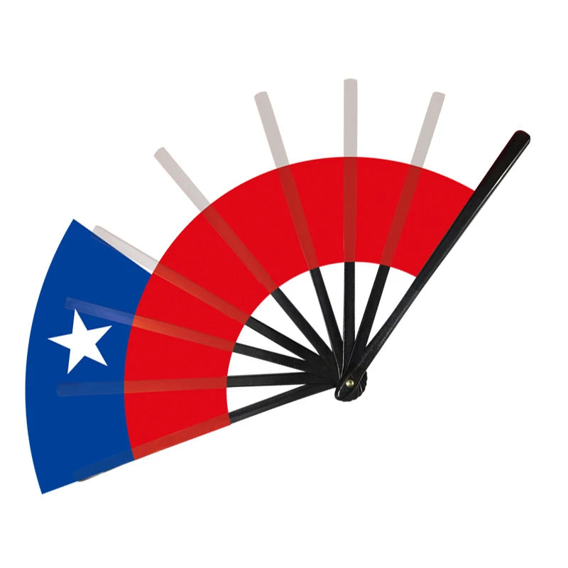 22cm Folding Hand Fan South America 8 Country Flags Cheering Fan For Sports Events Parties And Festival Celebrations