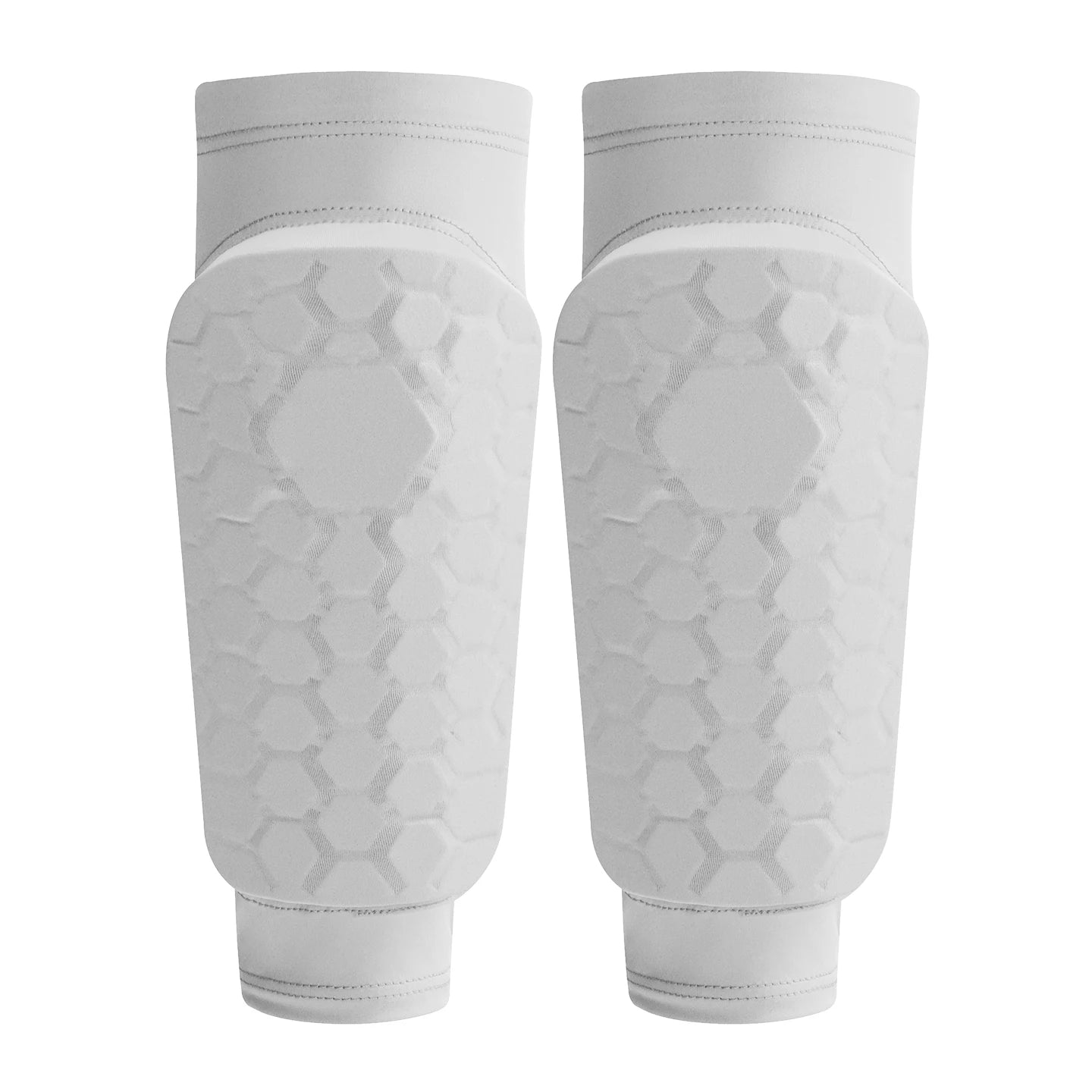 Kids Soccer Shin Guard Sleeves, Lightweight EVA Honeycomb Anti-collision Calf Protectors with Non-slip Silicone, for Football