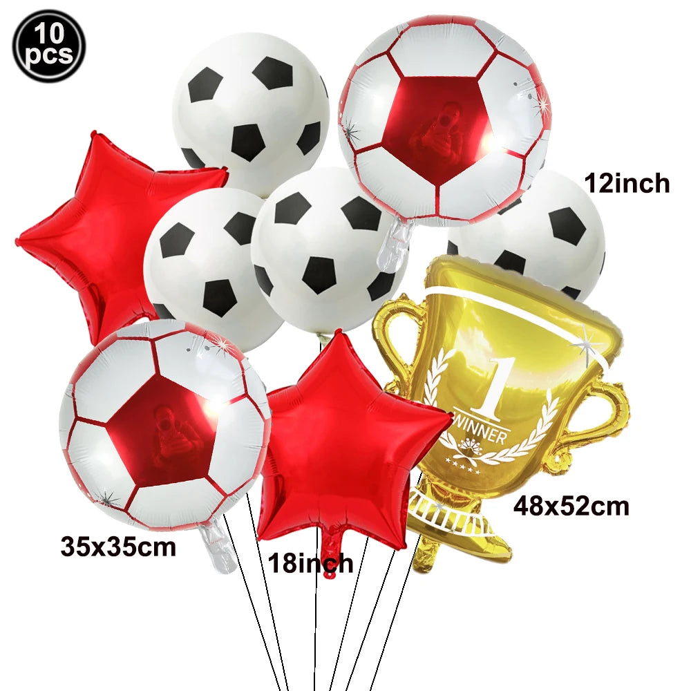 Soccer Ball Balloons Football shoes Foil Balloon Football Helium Balloon Baby Shower Gift Kids Birthday Party Decor Supplies