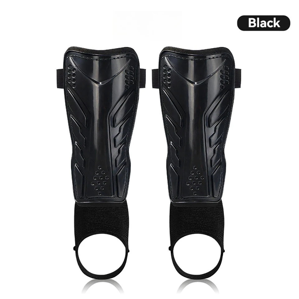 1Pair Soccer Leg Guards with Ankle Calf Guards Shin Pads Knee Pads Double-Thickness Anti-Impact Anti-Fracture Foot Protection