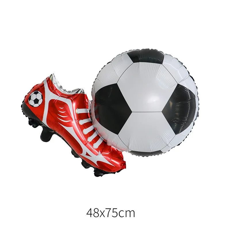 Soccer Football Birthday balloon number Balloon set Soccer Football party Banner Garland boys football birthday party decoration