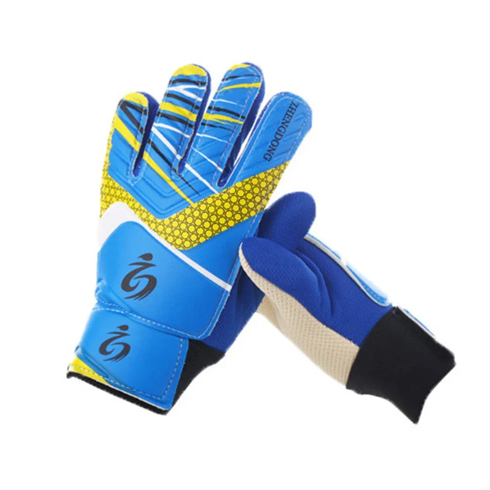 Kid's soccer goalkeeper gloves guantes de portero for children 5-16 years old soft goalkeeper gloves children riding scooters sp