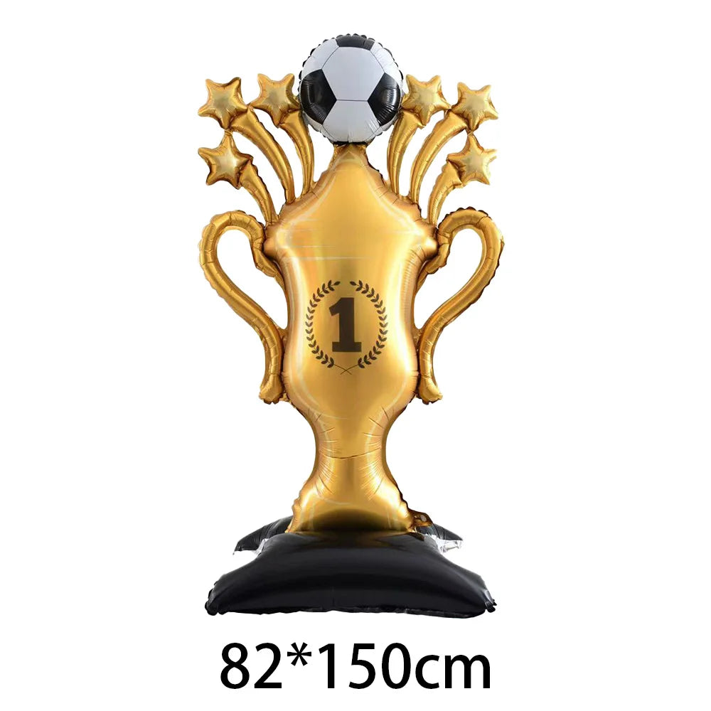 Soccer Football Birthday balloon number Balloon set Soccer Football party Banner Garland boys football birthday party decoration