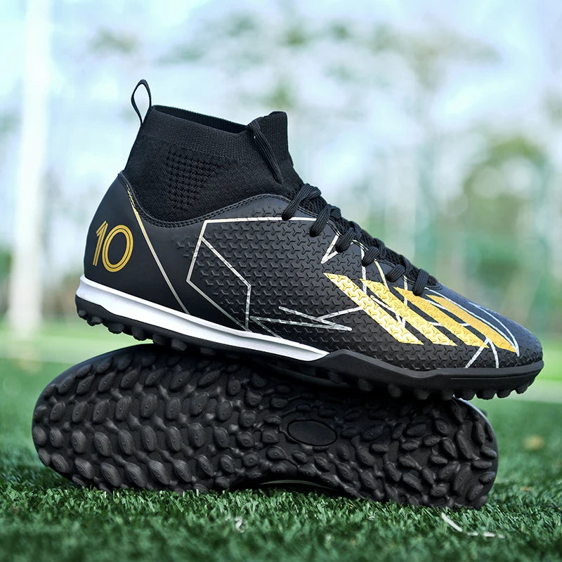 New Men Football Boots Outdoor High Ankle Non-Slip Ultralight Indoor Futsal Non-Slip Sports Shoes High-quality Soccer Shoes