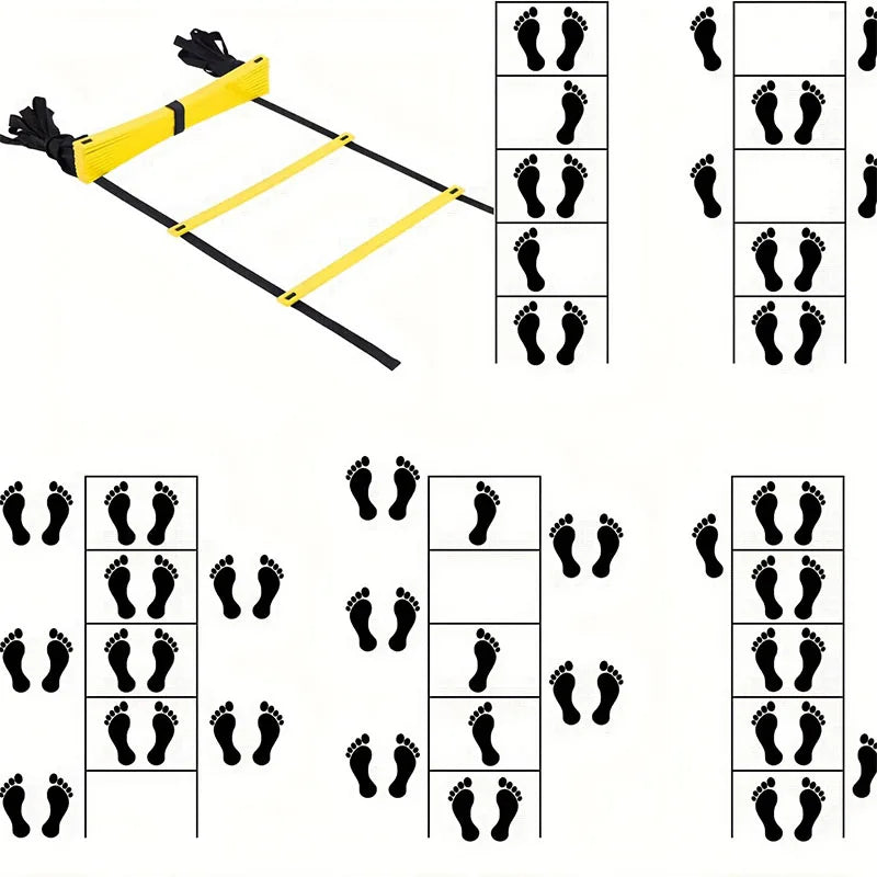 Agility Ladders Nylon Straps For High Speed Training And Enhanced Sports Flexibility In Football Training Energy Ladder Equipmen