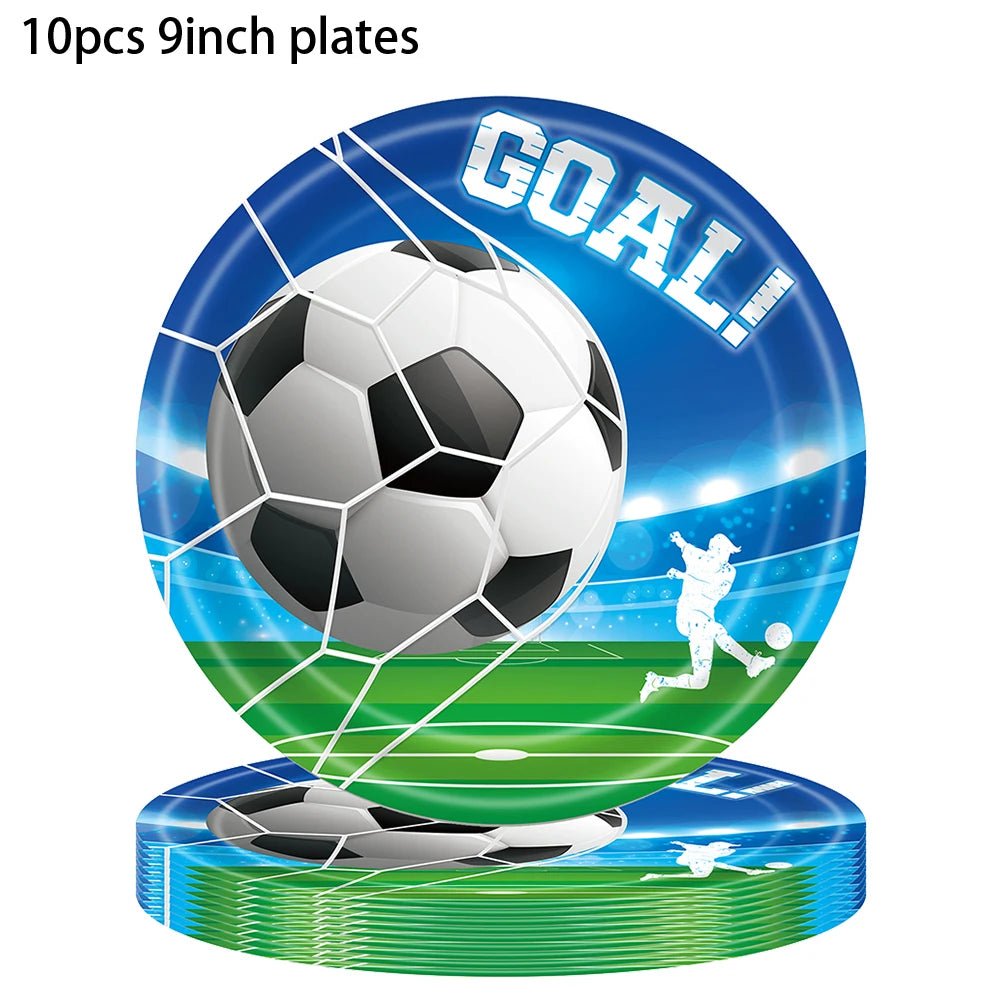 Soccer Football Birthday balloon number Balloon set Soccer Football party Banner Garland boys football birthday party decoration