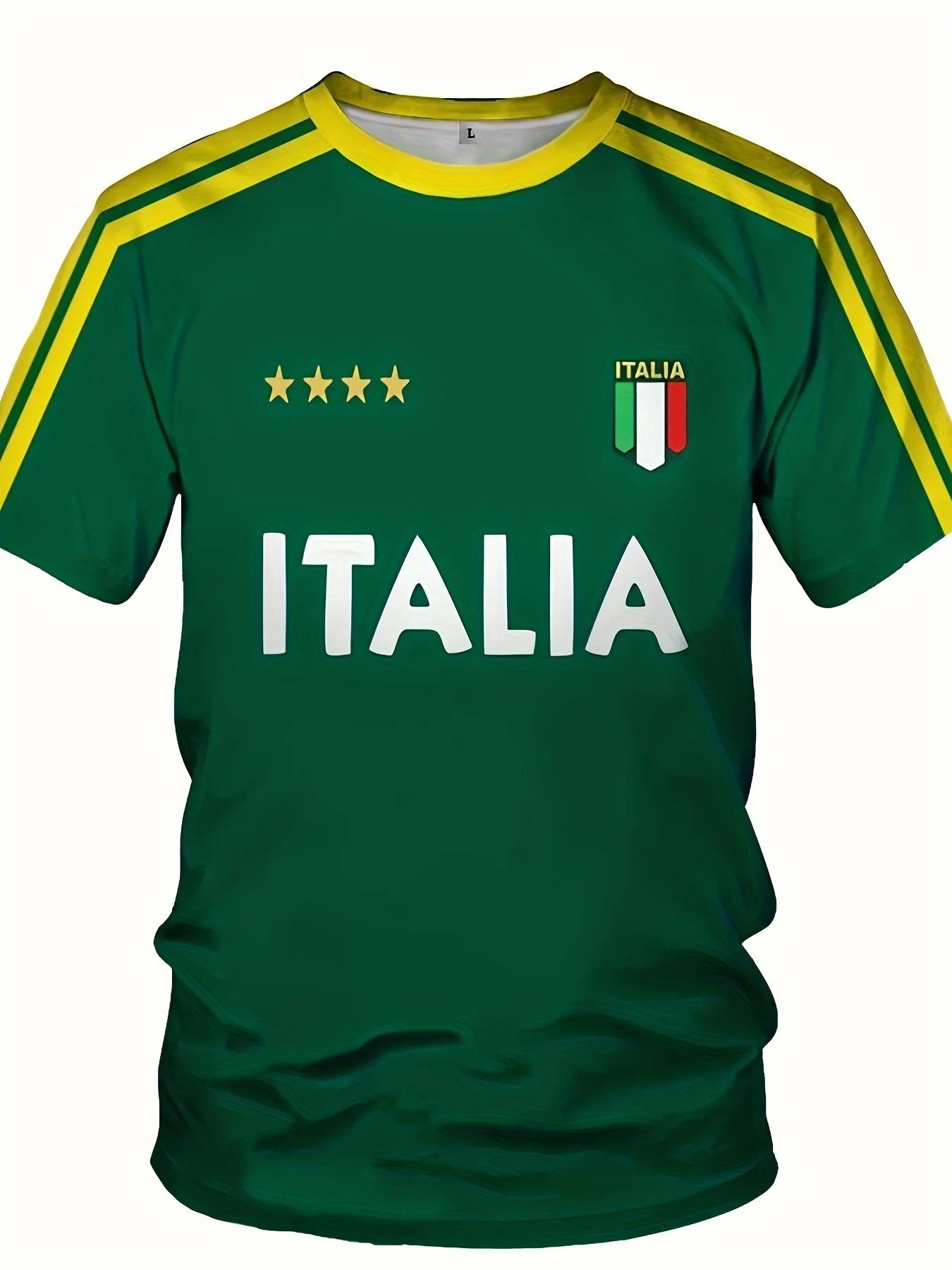 Summer 2025 new men's T-shirt 3D printed casual and fashionable polyester fiber outdoor men's wear