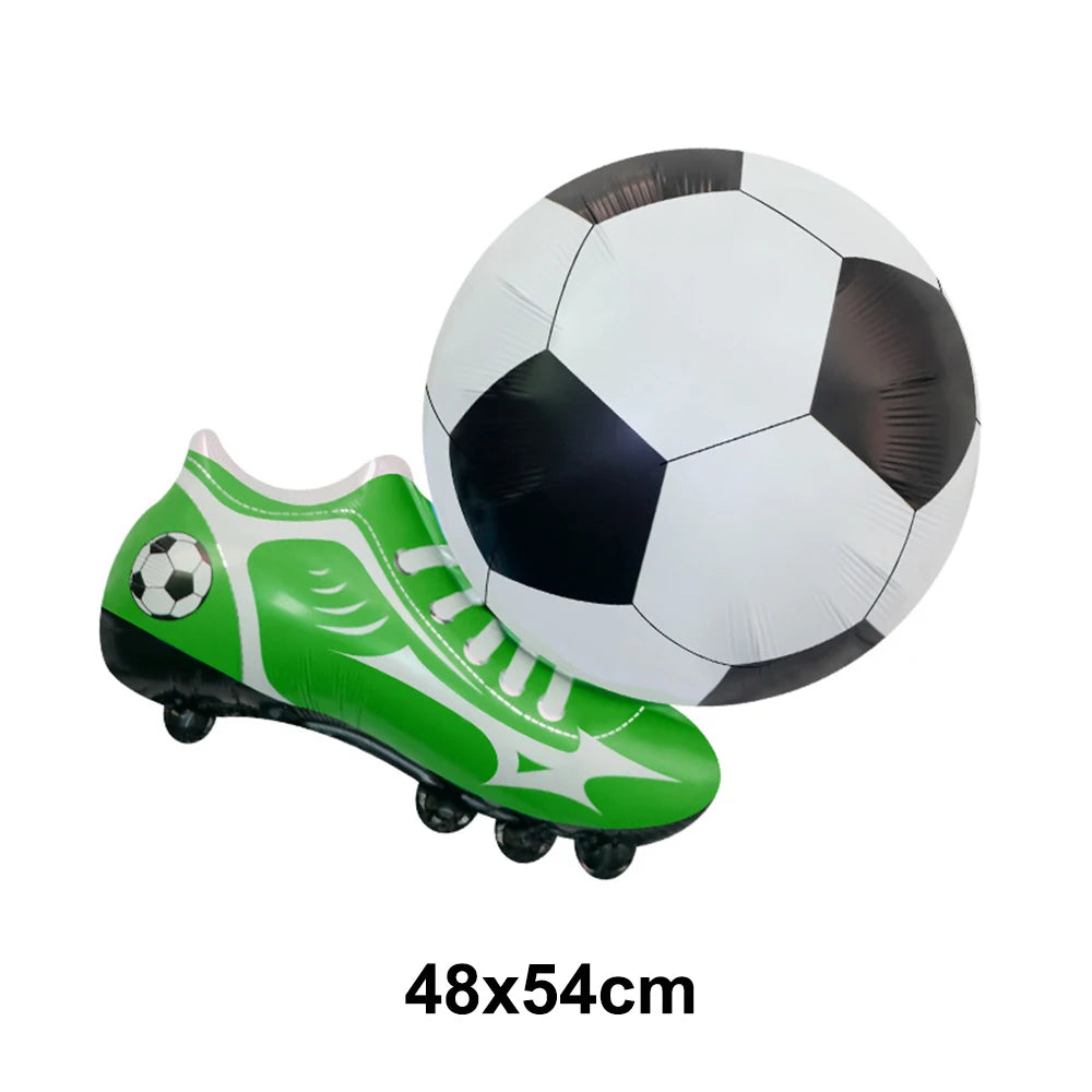 Soccer Ball Balloons Football shoes Foil Balloon Football Helium Balloon Baby Shower Gift Kids Birthday Party Decor Supplies