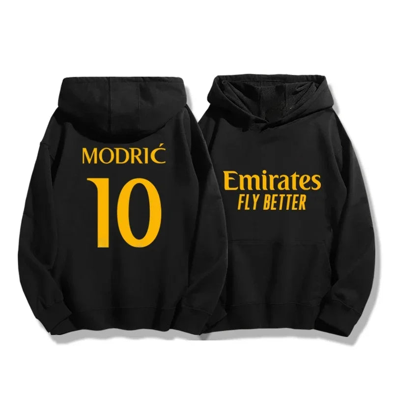 Men's Football Autumn_Winter Hoodie Madrid 7_10 Training Sports Running Hoodie Women's Street Loose Casual Fashion Trendy Coat
