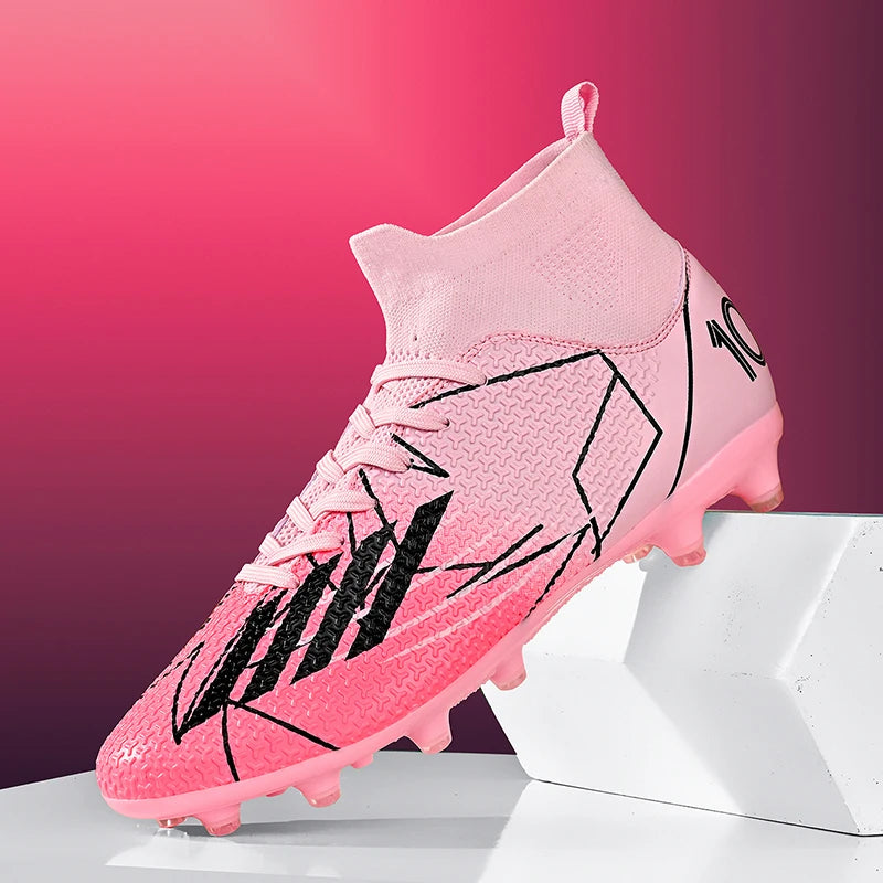 New Men Football Boots Outdoor High Ankle Non-Slip Ultralight Indoor Futsal Non-Slip Sports Shoes High-quality Soccer Shoes