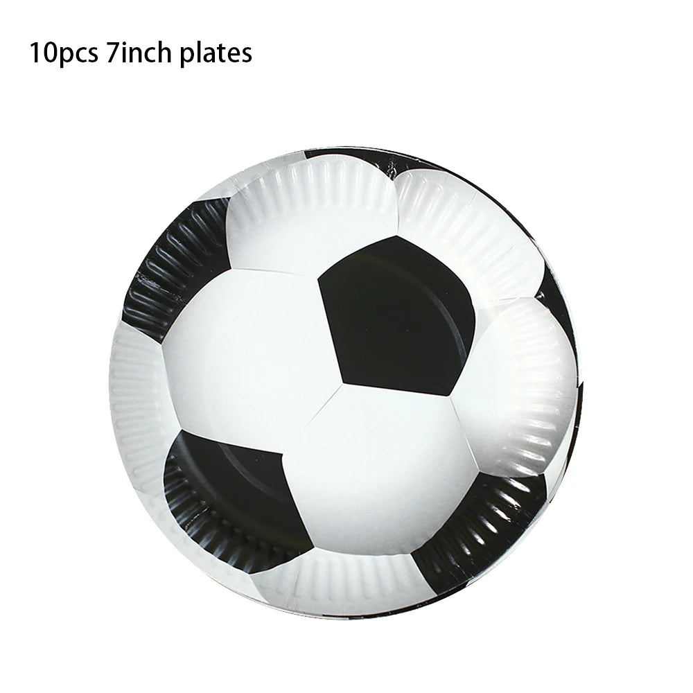 Soccer Football Birthday balloon number Balloon set Soccer Football party Banner Garland boys football birthday party decoration