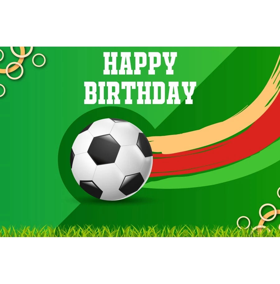 Green Grass Field Soccer Football Backdrop Boys Birthday Party Decoration Photography Background Custom Banner Photoshoot Props