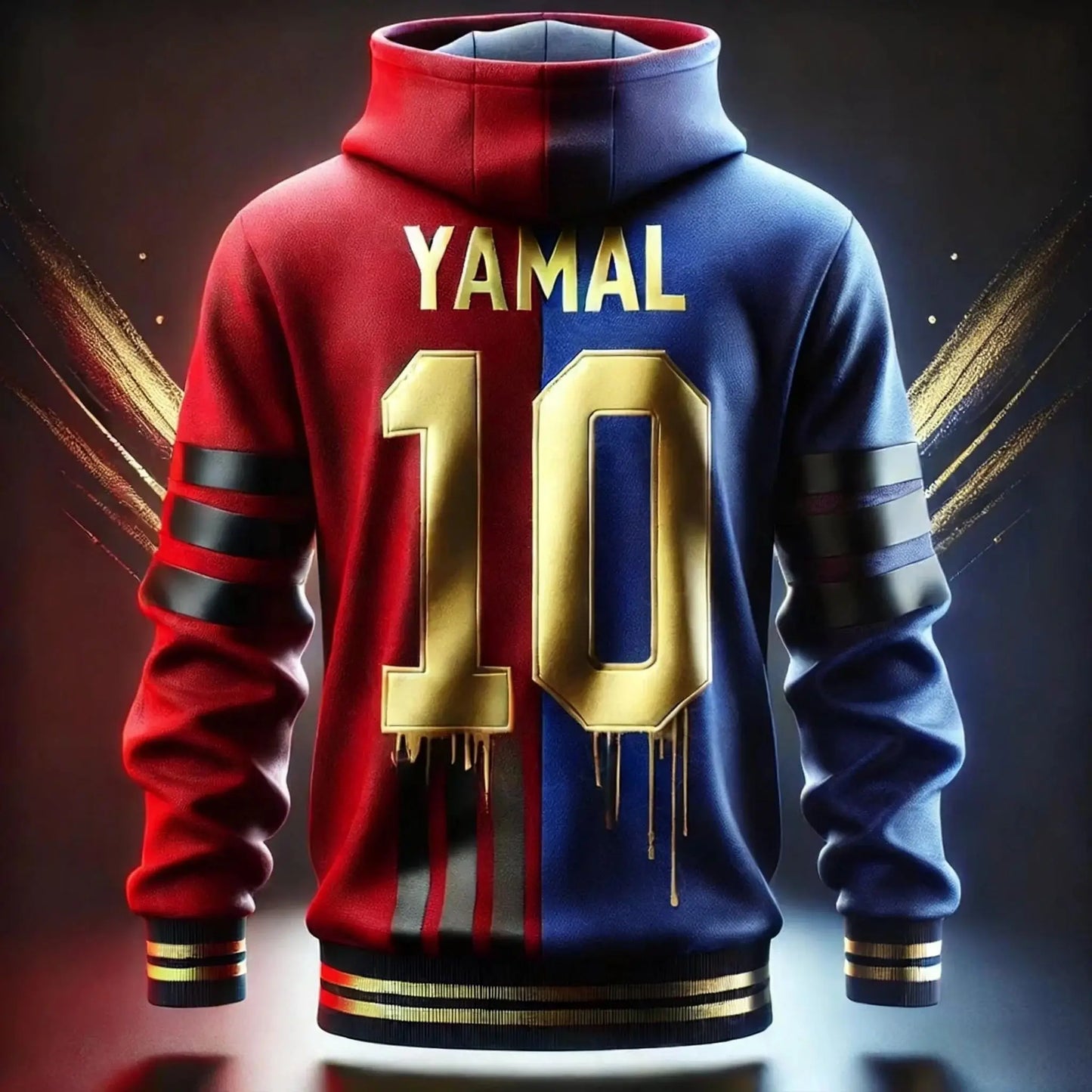 2026 YAMAL Luxury AI-Designed Graffiti Soccer Hoodie Long Sleeve Couple Autumn Winter Training Top Special Edition Sportswear