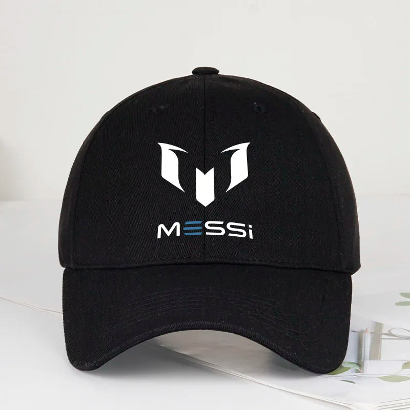 MESSI Printed Soft-Peak Baseball Cap – Unisex, Breathable and Adjustable – Perfect for Soccer Fans, Sports, and Fishing