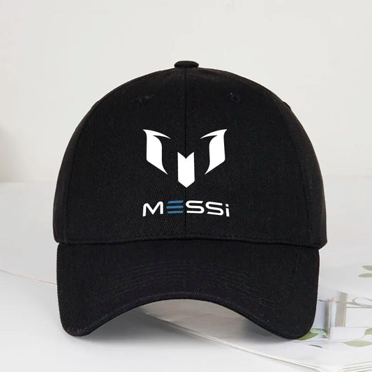 MESSI Printed Soft-Peak Baseball Cap – Unisex, Breathable and Adjustable – Perfect for Soccer Fans, Sports, and Fishing