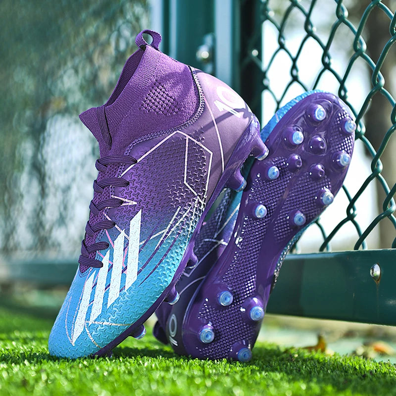 New Men Football Boots Outdoor High Ankle Non-Slip Ultralight Indoor Futsal Non-Slip Sports Shoes High-quality Soccer Shoes
