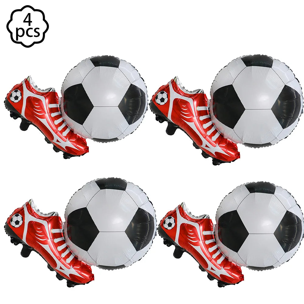Soccer Football Birthday balloon number Balloon set Soccer Football party Banner Garland boys football birthday party decoration