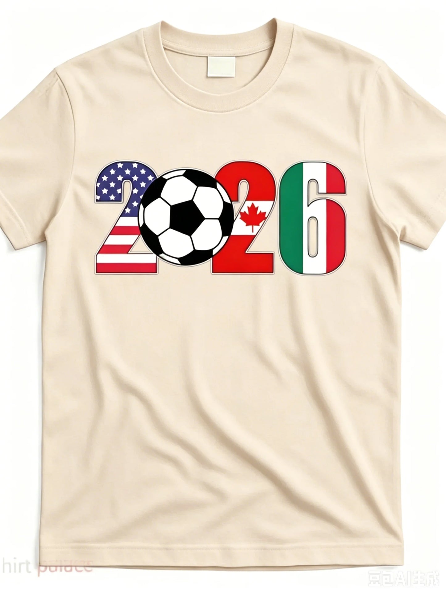 2026 International Football Championship T-shirt - Men's Casual Printed Short-Sleeved  - Soft and Comfortable Summer Streetwear