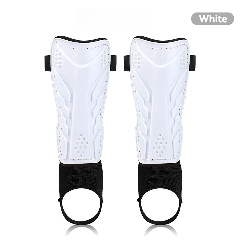 1Pair Soccer Leg Guards with Ankle Calf Guards Shin Pads Knee Pads Double-Thickness Anti-Impact Anti-Fracture Foot Protection