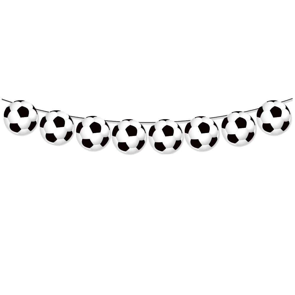 Soccer Football Birthday balloon number Balloon set Soccer Football party Banner Garland boys football birthday party decoration