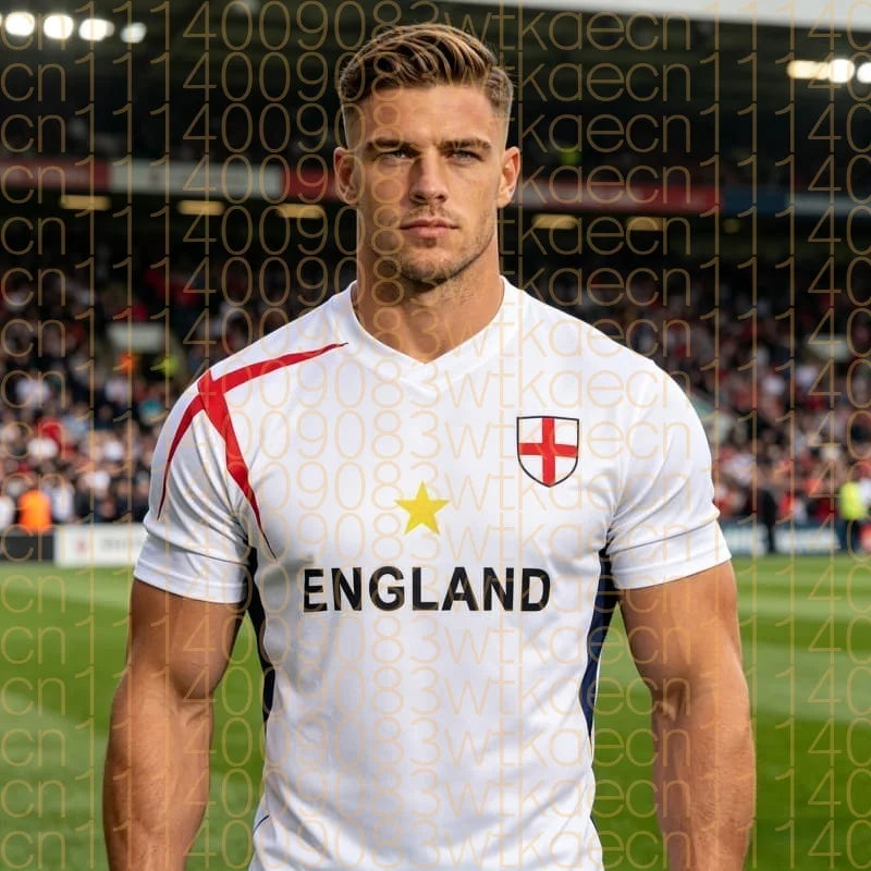Suruida 26 Euro England Soccer Shirt for Adults Breathable Quick Dry Football Shirt Sports Shirt for Men Family Kids Tee Fashion