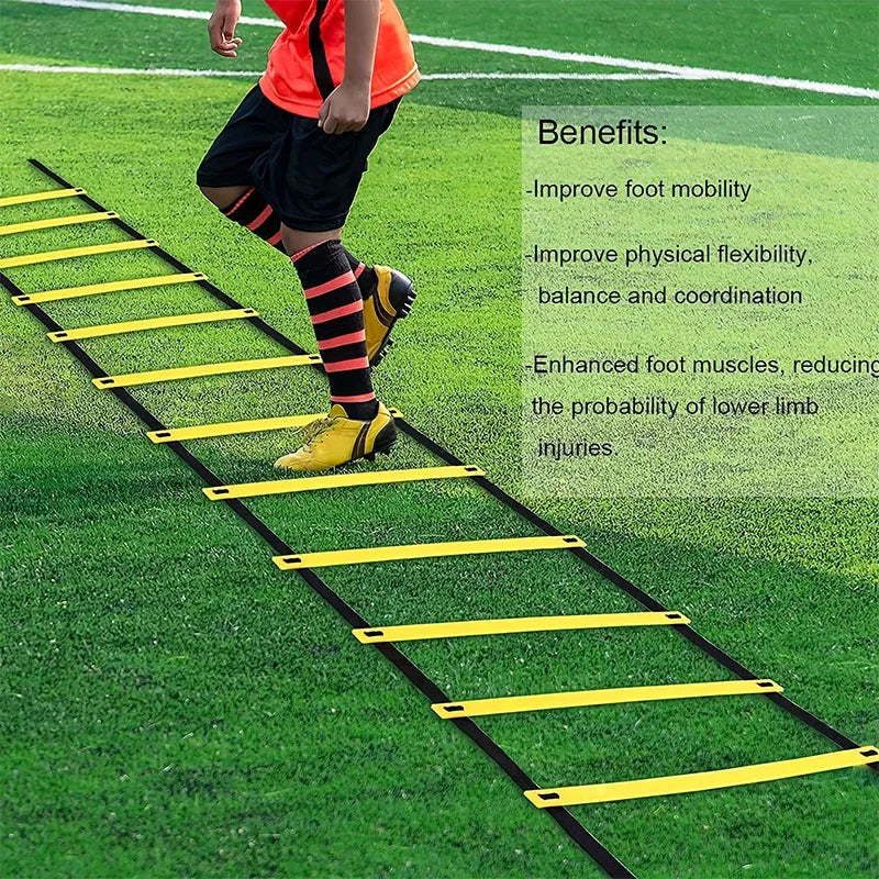Agility Ladders Nylon Straps For High Speed Training And Enhanced Sports Flexibility In Football Training Energy Ladder Equipmen