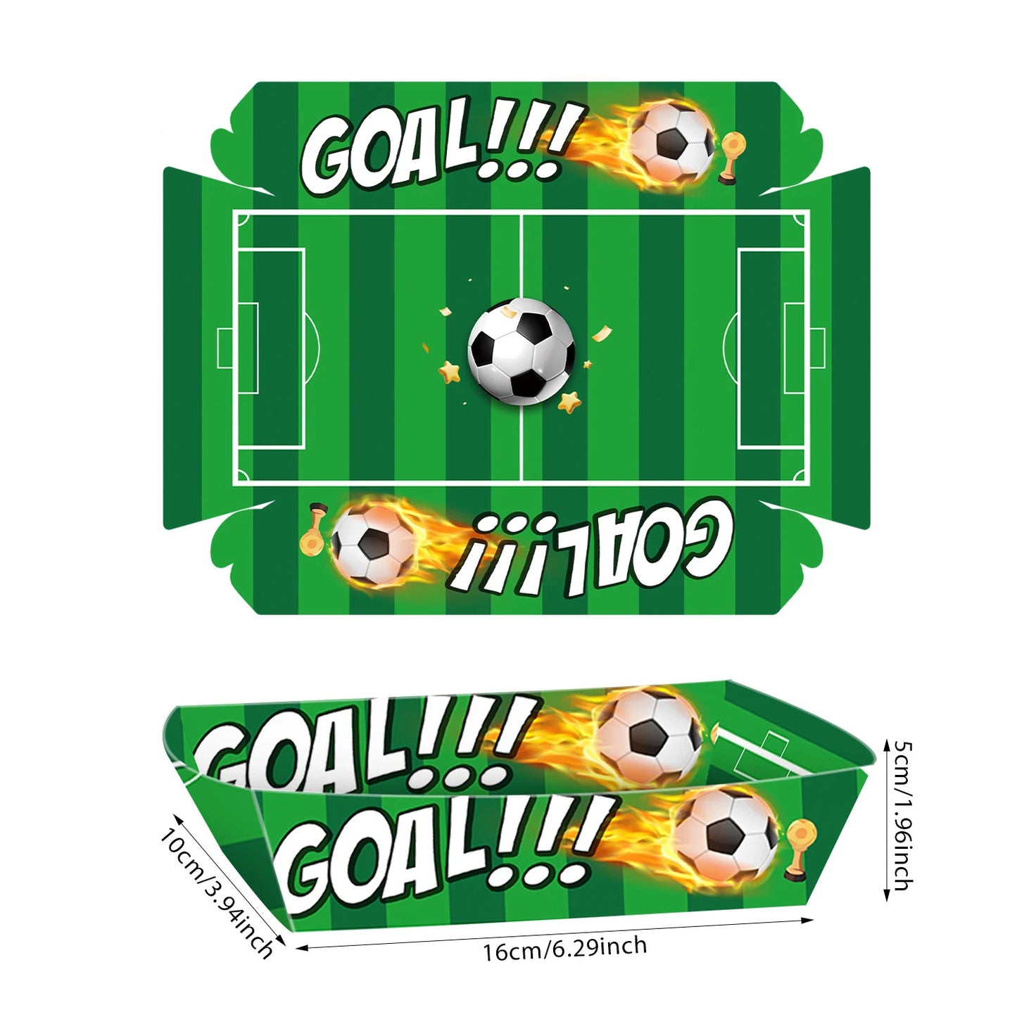 10-50Pcs Soccer Disposable Paper Bowls Football Theme Paper Dessert Ice Cream Bowls Sports Birthday Baby Shower Party Supplies