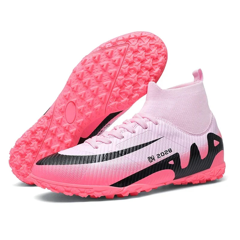 Men Youth Soccer Shoes Boys Girls Football Boots Cleats TF FG Training Sneakers Non-Slip Grass Artificial Grass Sport Boots