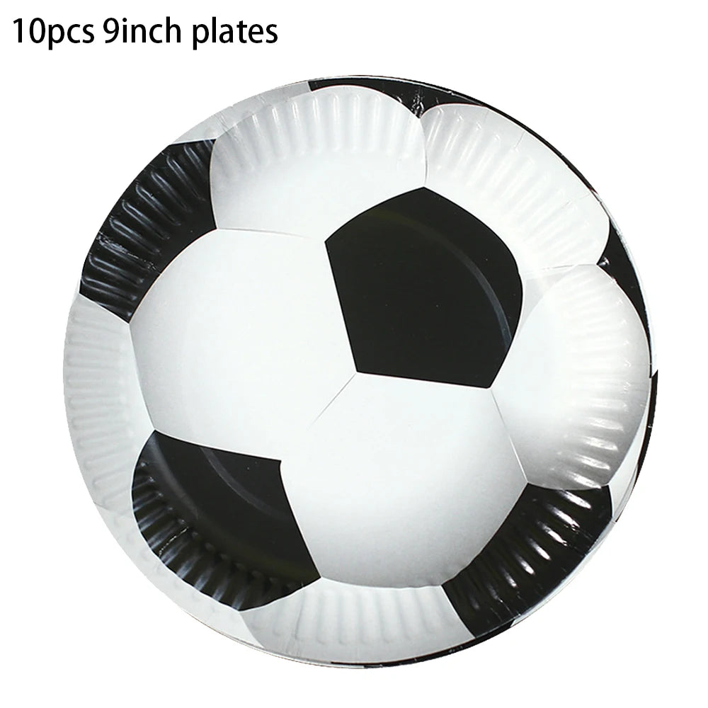 Soccer Football Birthday balloon number Balloon set Soccer Football party Banner Garland boys football birthday party decoration
