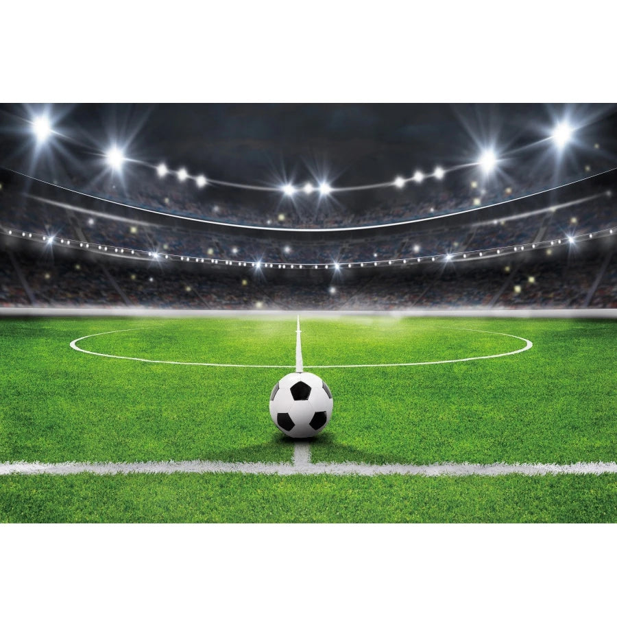 Green Grass Field Soccer Football Backdrop Boys Birthday Party Decoration Photography Background Custom Banner Photoshoot Props