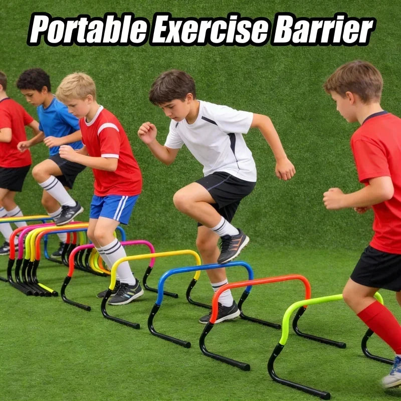 Multifunction Mini Barrier Bar Foldable Agility Hurdle Portable Football Physical Training Tool for Exercise Workout Training