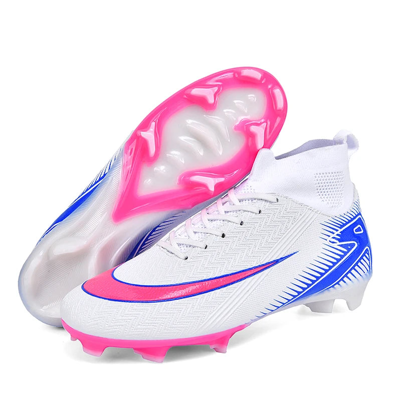 New Men Football Boots Kids Ankle Cleats Grass Soccer Shoes Futsal Indoor Sport Match Training TF/FG Hot-selling High-quality